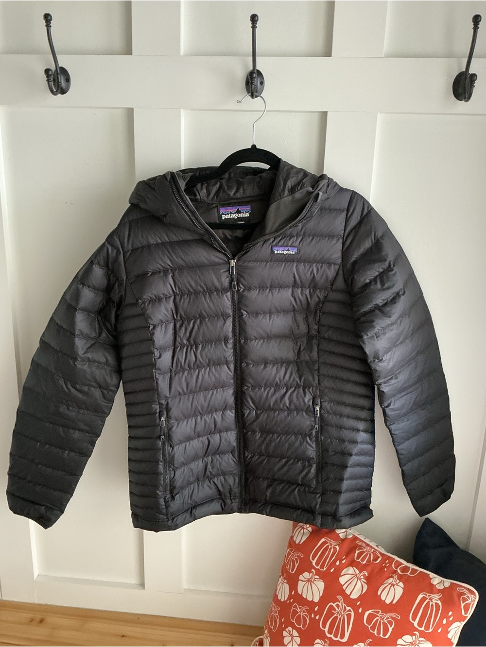 Patagonia Black Hooded Down Puffer Jacket